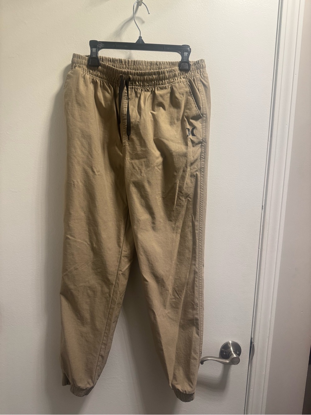 *Hurley Boys Khaki Elastic-Waist Joggers